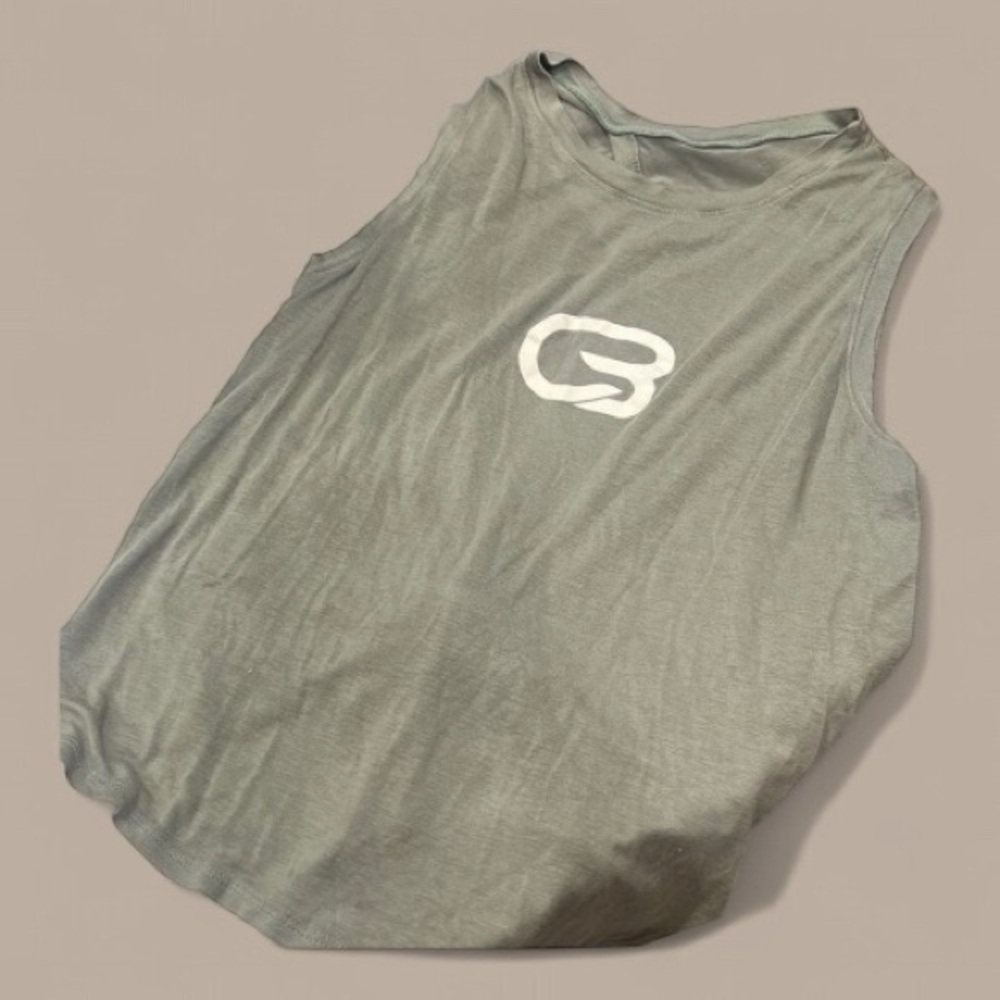 CycleBar
womens medium olive green tank muscle tie back workout shirt gym top m - Picture 6 of 6